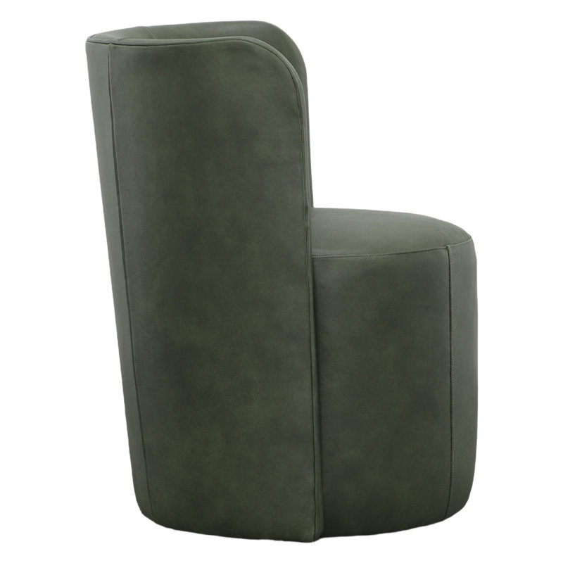 Aristotle Barrel Back Dining Chair, Casters, 7609 Cream