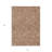 HomeRoots 3' X 5' Copper And Beige Floral Washable Indoor Outdoor Area Rug