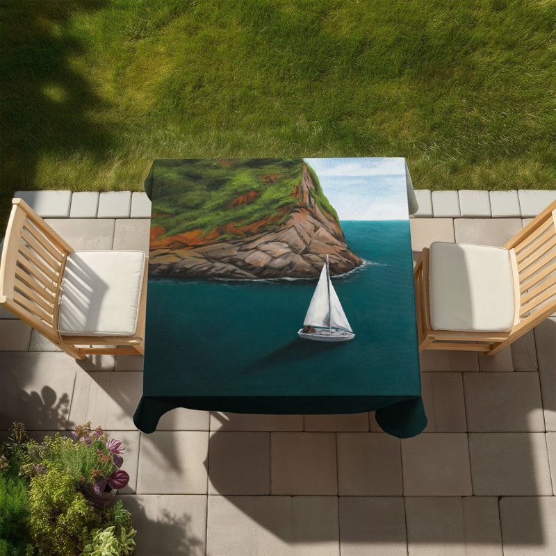 At seda in porto venere | Blue Indoor/Outdoor Tablecloth