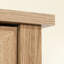 Armoire de rangement avec finition brune, aspect rustique pour la cuisine, la buanderie ou le salon, tablettes réglables et bien fixée