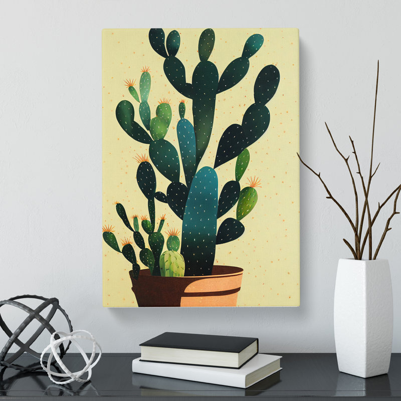 Cactus Cacti - Wrapped Canvas, 76cm H x 50cm W x 3cm D