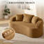 Canapé courbé en peluche avec coussins 65,4 "Boneless-1489554732