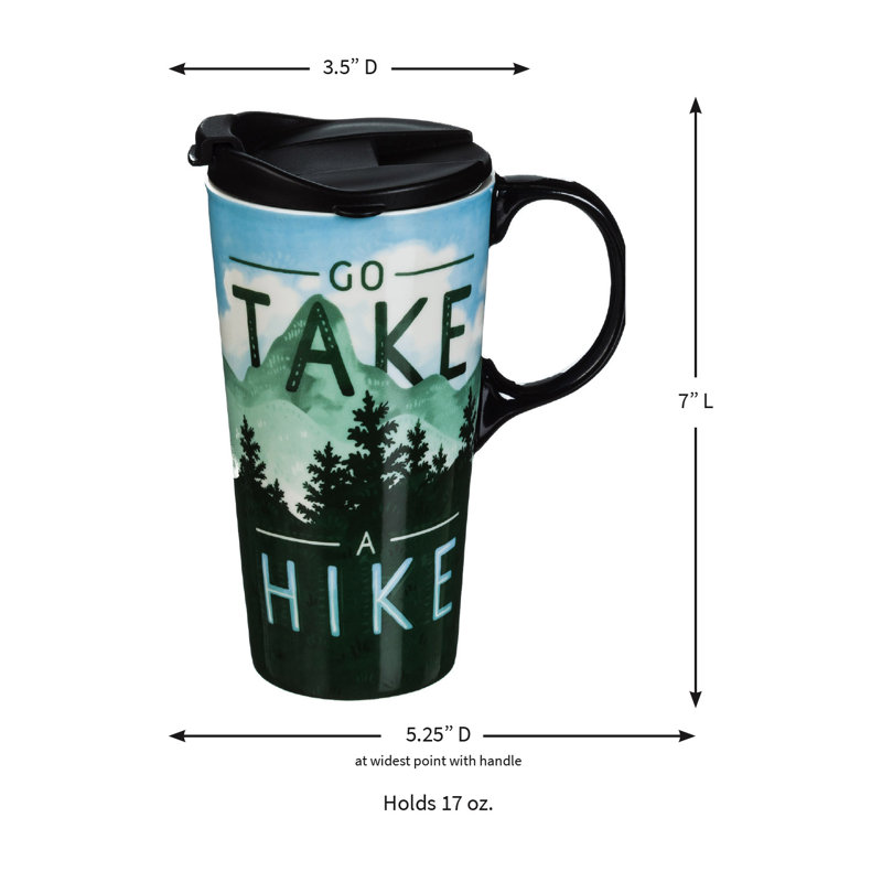 Grande tasse de voyage 17 onces go take a randonnée