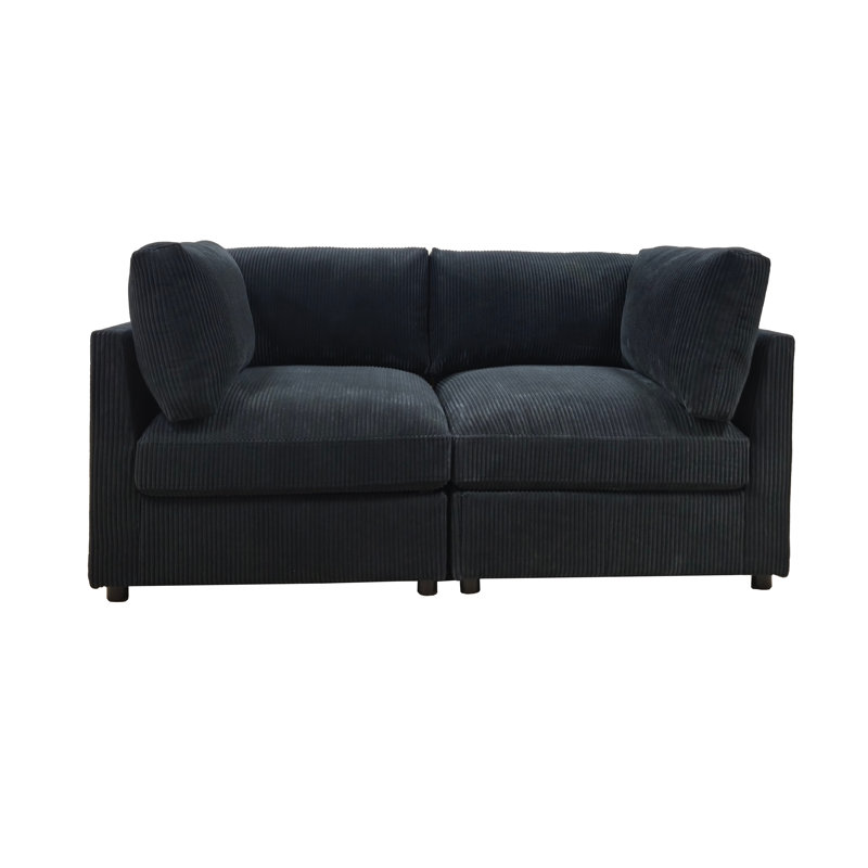 Causeuse Faymill, Noir anthracite