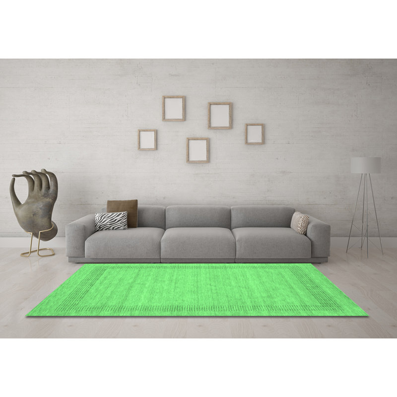 Antaneice Washable Abstract Indoor Rug, Round 6'