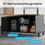 Bureau de direction en L avec armoire de rangement Elishia-812358231