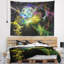 Tapisserie abstraite ailes d'anges jaunes-28503739