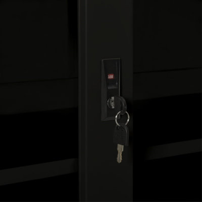 Sliding Door Cabinet 35.4" x 15.7" x 35.4" Steel
