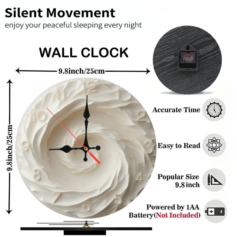 Horloge florale élégante