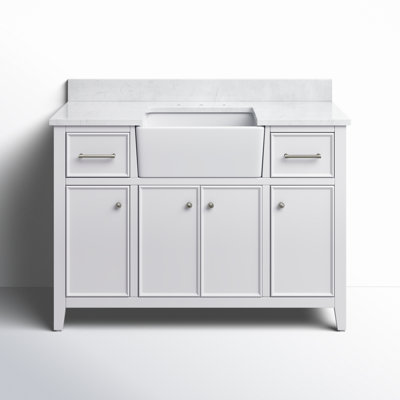 Aisa 48" Pine Single Bathroom Vanity