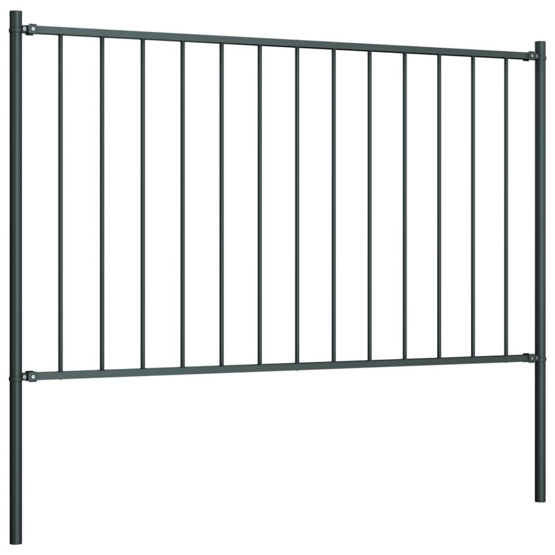 Khine Picket Fence Panel, Anthracite, 5.6' W x 4.1' H