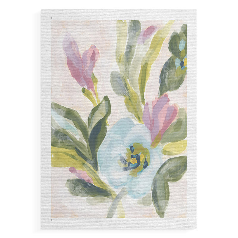 Floral Breeze Fresco II - impression sur toile seulement - NON CADRE