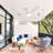 52 Inch Flush Mount Solid Wood Ceiling Fan With 6 Speed Remote Control Reversible DC Motor For Home