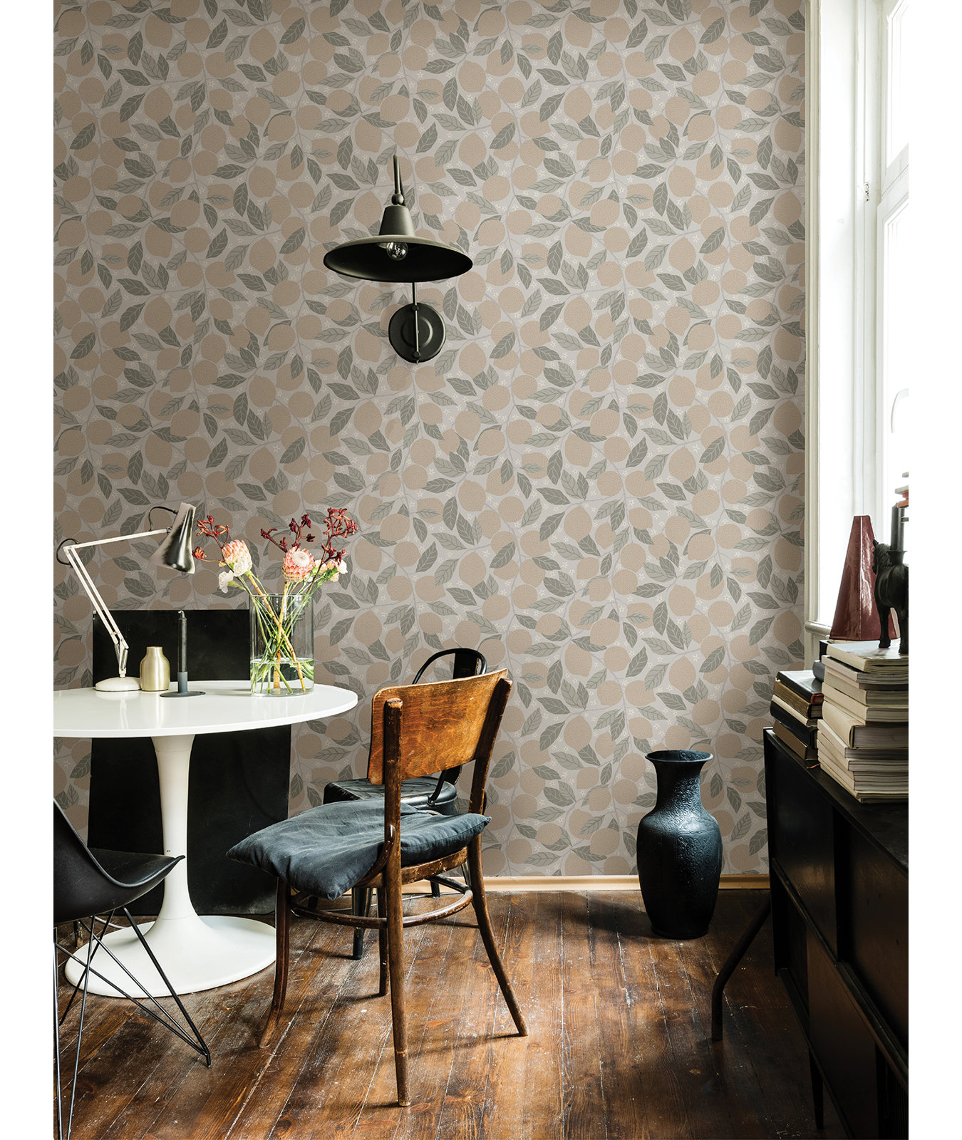 Aina Garden Fruit Wallpaper, Gray