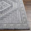 Tapis oriental gris en polyester tissé à la machine Angeleque-915594033