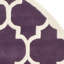 Tapis mauve / ivoire en laine Carolene-574831179