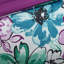 Literie double bleu / grand, édredon à imprimé floral et taies décoratives avec imprimé asymétrique,