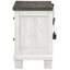 Table de chevet 2 tiroirs blanche Keldrick