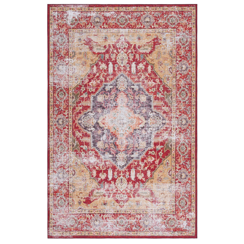 Pashen Performance Machine Washable Oriental Rug, Rectangle 3' x 5'