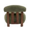 Chaise d'appoint rembourrée avec pieds en bois Zavier Boucle-2137298177