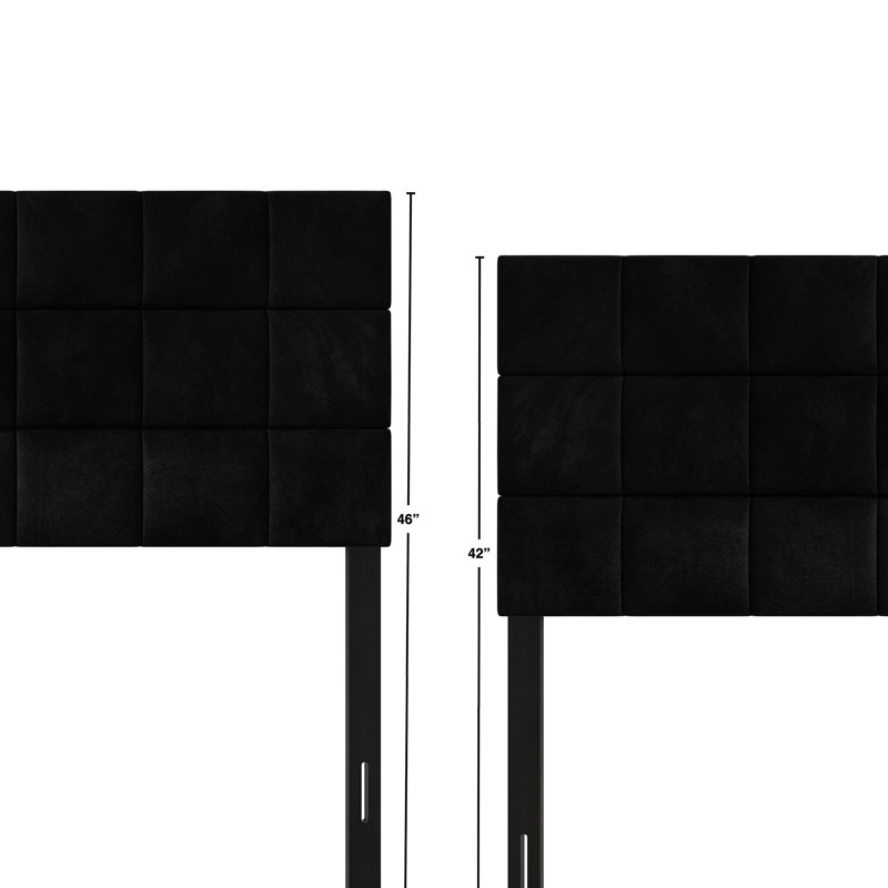 Danijela Upholstered Headboard, Black, King