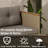 Patio Sofa Set with Coffee Table-1570946366