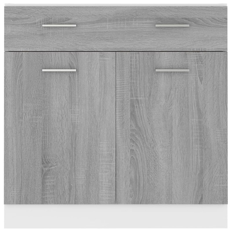 Kiros Drawer Bottom Cabinet Lyon 80x46x81.5 cm Engineered Wood, Grey