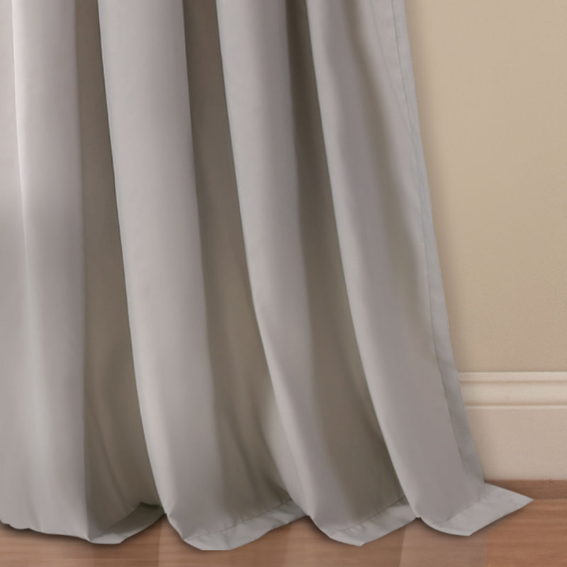 Panneaux de rideaux semi-transparents avec passe-tringle Bayview, Gris, l 54 po x L 84 po