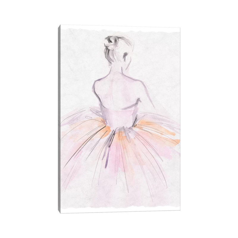 Watercolor Ballerina II by Jennifer Paxton Parker - Wrapped Canvas Gallery-Wrapped Canvas Giclée, 45.72cm H x 30.48cm W