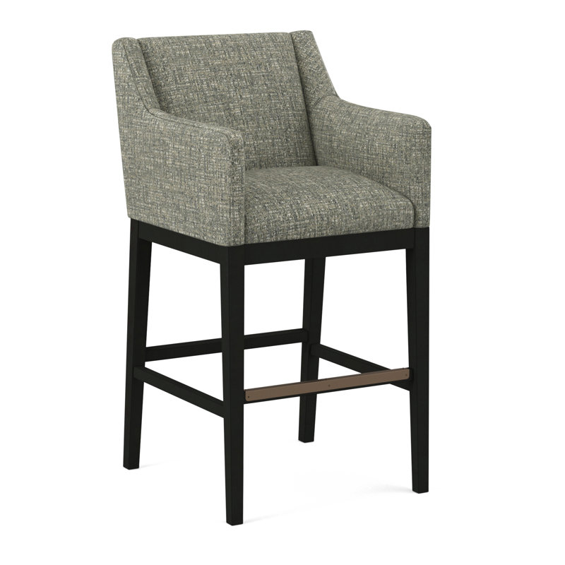 Upholstered Stool, 61626-87, Black