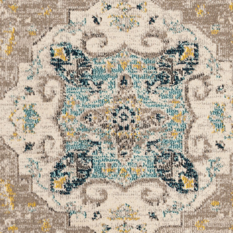 Dostie 100 Performance Oriental Rug, Square 6'7"