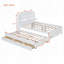 Lit plateforme en bois avec lit gigogne à DEL-1256615433-1256615443
