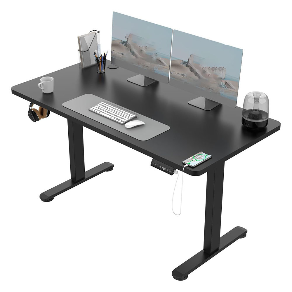 Borough Wharf Bigby 140cm W Height Adjustable Rectangle Standing Desk ...