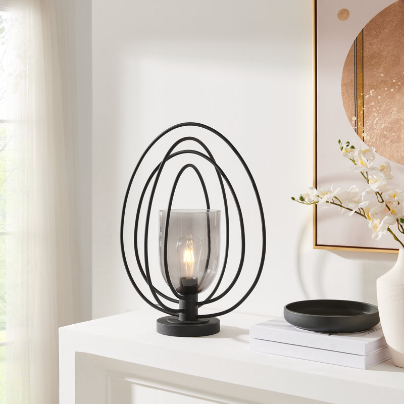 Lampe de table noire 20 po