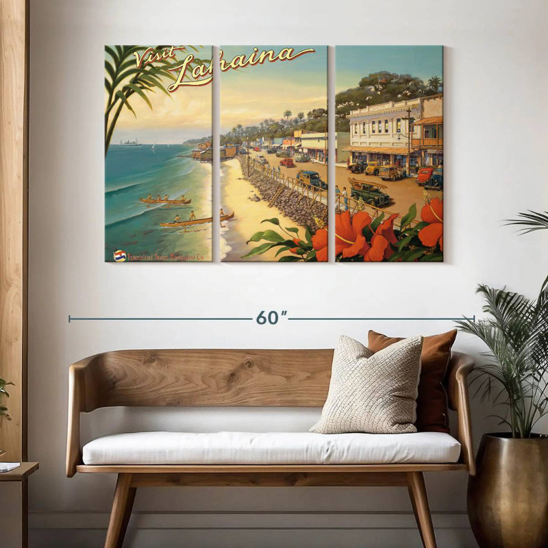 Gillard Visit Lahaina, 32" H x 50" W