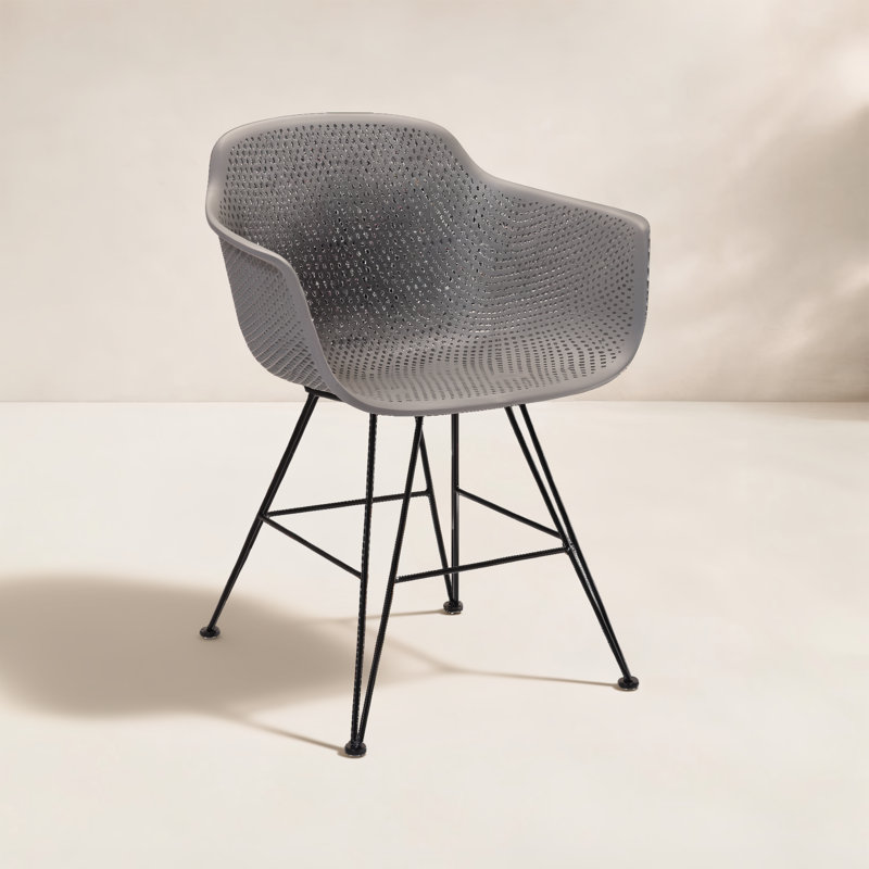 Fauteuil de patio Dusti, Gris