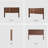 Wood Headboard Queen Size, Wooden Queen Headboard Only, Modern Farmhouse Headboards, Wall Mounted Fluted Panel, Wingback Boho Headboards, Walnut-1317131602