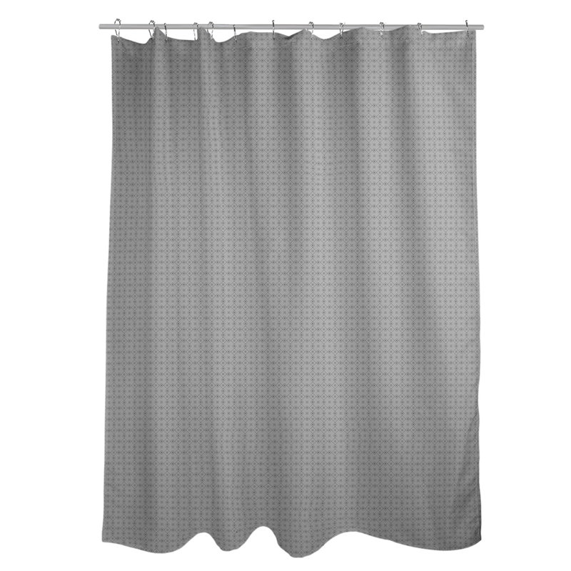 Rideau simple à deux napperons, Gris
