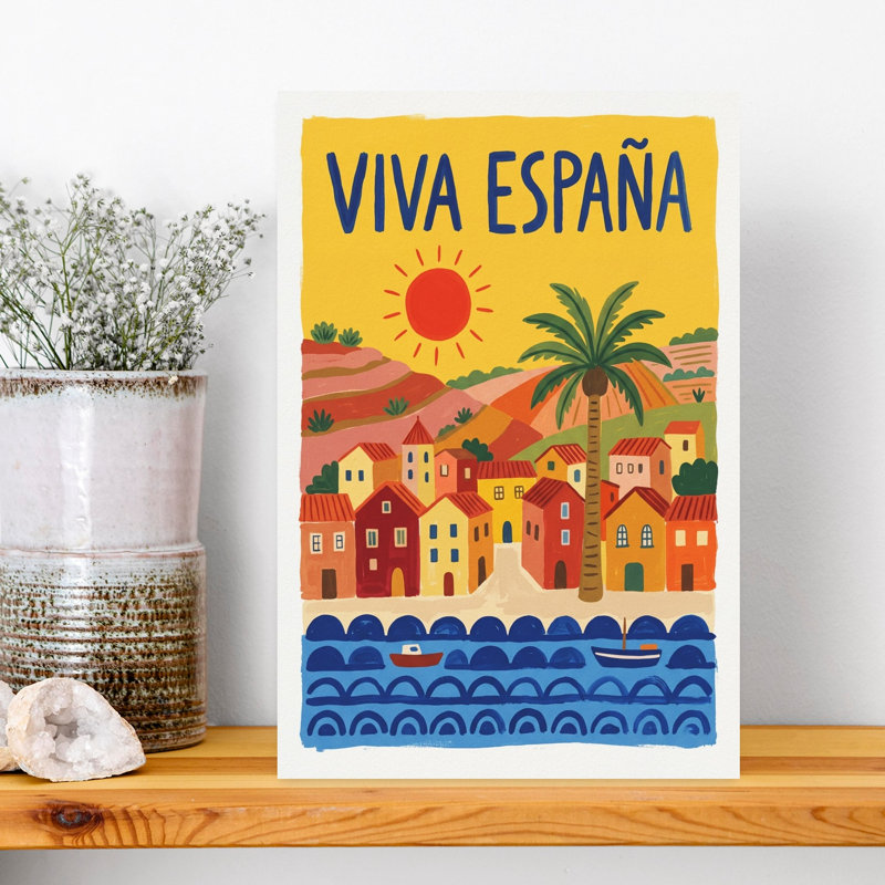 Viva EspaApa Coastal Village by Andreas Magnusson - Wrapped Canvas Print, 45.72 cm H x 30.48 cm W