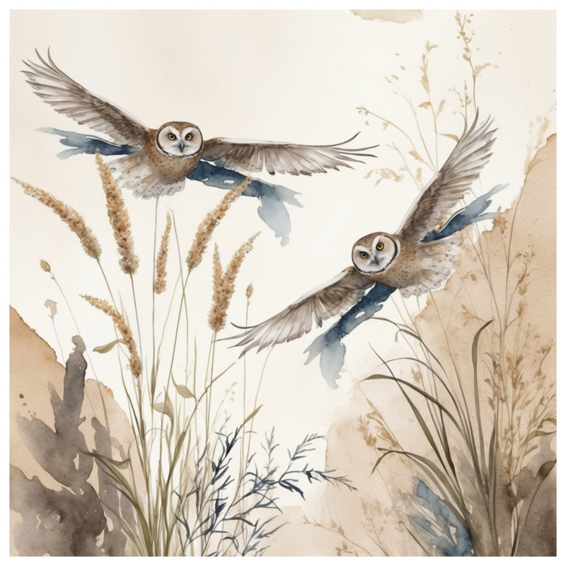 Owls In Flight Comforter, Twin