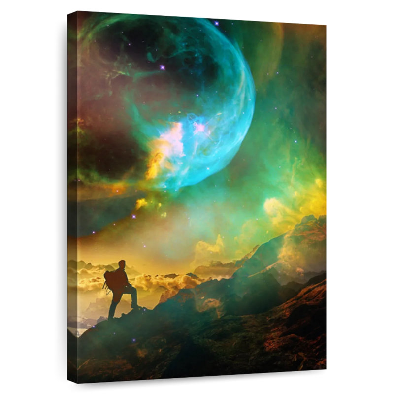 Senne Vibrant Space Hiker, 24" H x 16" W