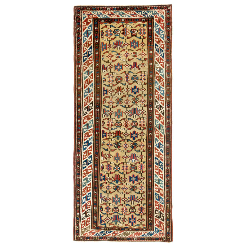 Tapis antique de style Daghestan, vers 1880