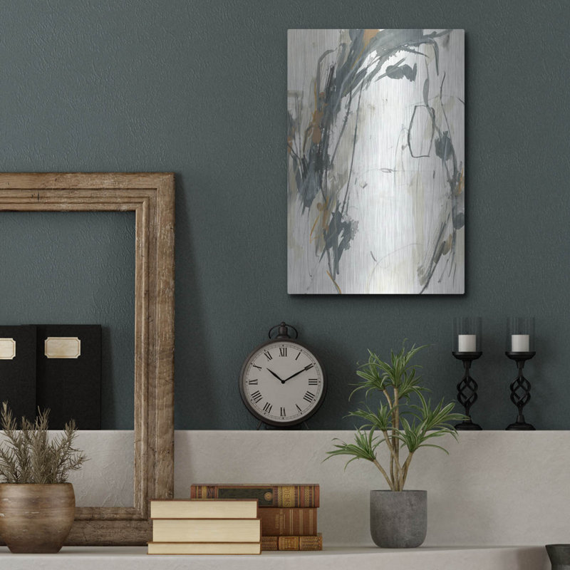 Art mural en métal luxueux «Tattered Tempest 1» par June Erica Vess, 12 po x 16 po, H 16 po x l 12 po