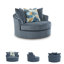 Fauteuil d'appoint pivotant surdimensionné Gwenith Place-96687522