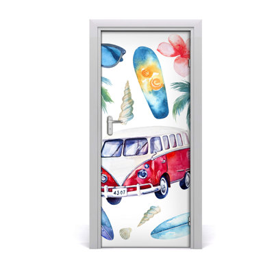 Set Surfers Door Decal