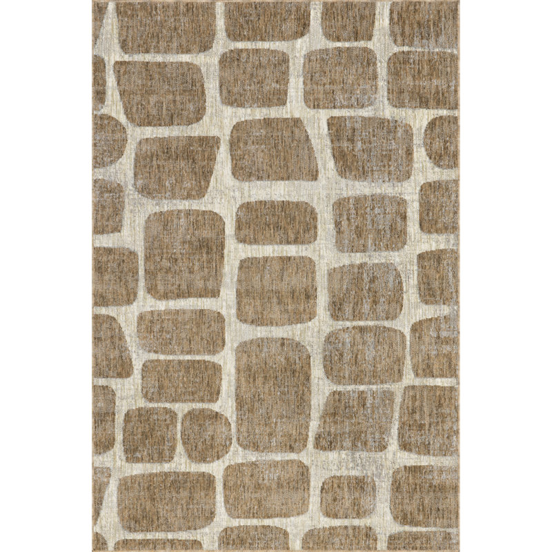 Aadhya Modern Geometric Area Rug, Rectangle 5' x 8'