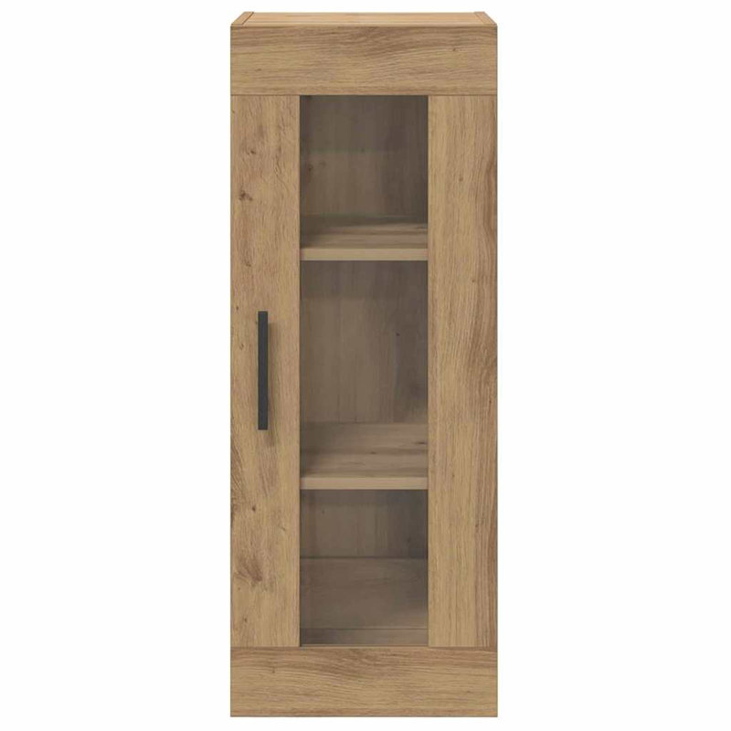 Glass Bathroom Storage, Artisan Oak