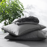 Stone Washed Pure Linen Sheet Set, Fitted Sheet 16" Pocket