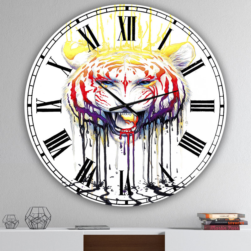Horloge murale Wild Tiger, Moyen
