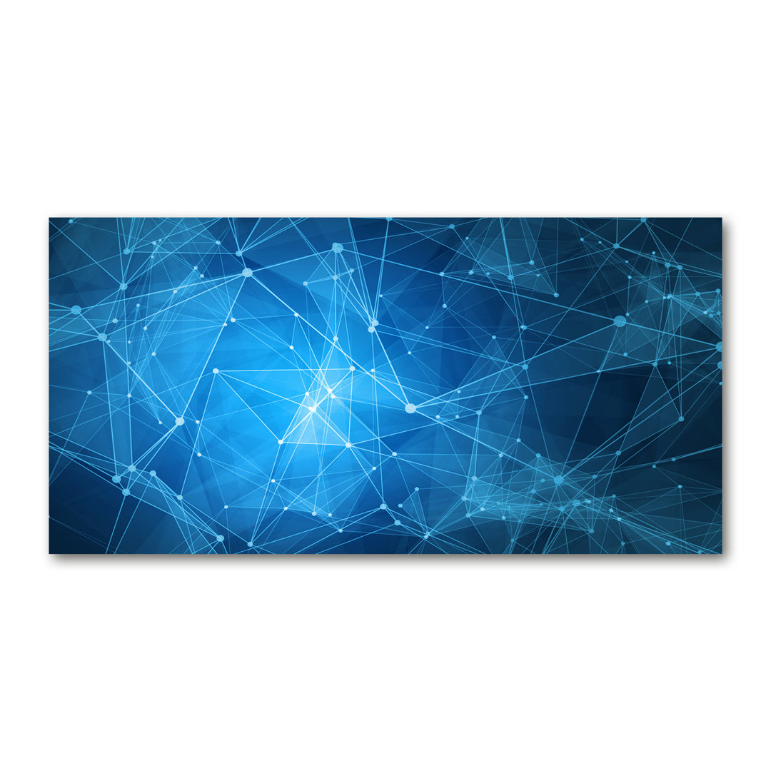 Canvas Print - Wall Art - Prints On Canvas - 140X70 Image Picture Theme: Blue Lines